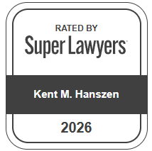 Rated by Super Lawyers, Kent M. Hanszen 2026