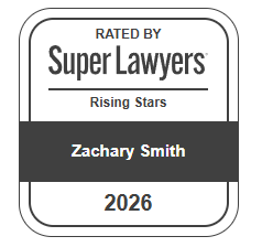Rated by Super Lawyers, Rising Stars, Zachary Smith 2026